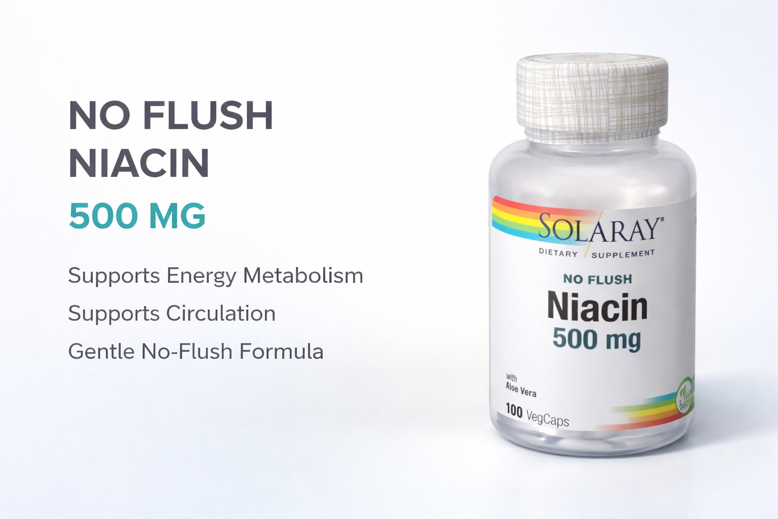Niacin 500 mg by Solaray (EXP 04/24)